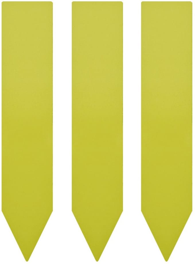 CombiCraft steeketiketten van PVC 20 x 100 mm geel - 100 stuks