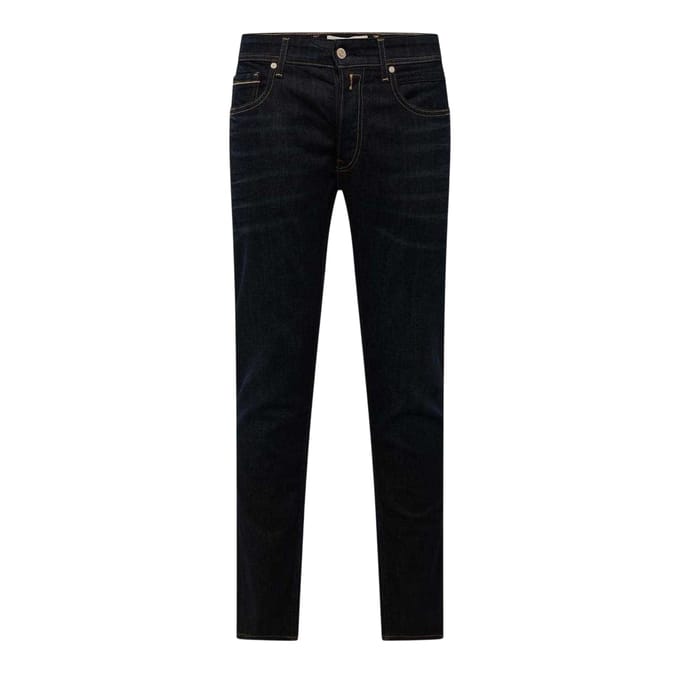 Replay Heren Grover katoenen rechte jeans (Blauw)