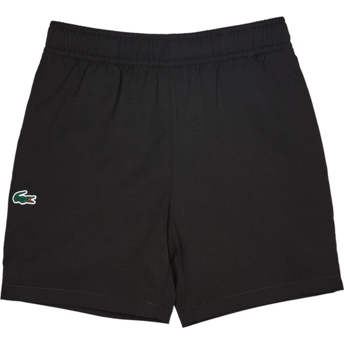 Lacoste Classic Korte Broeken Peuter - Zwart - Maat 116 - 122 CM - Poly Woven