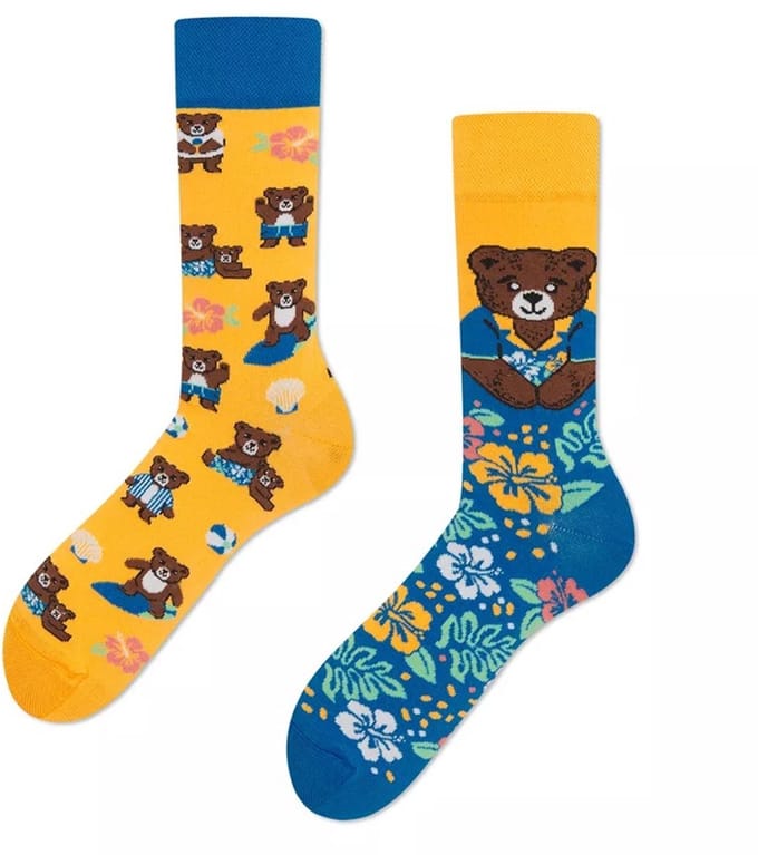 Many Mornings heren sokken summer teddy multi