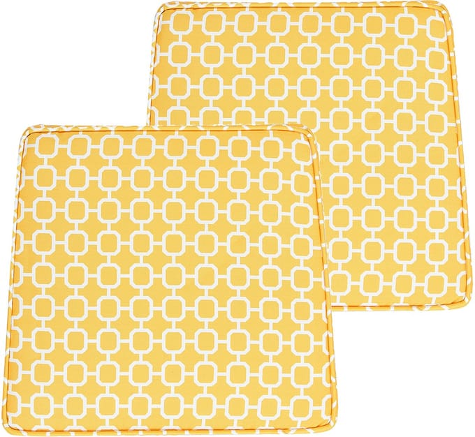 TERNI - Sierkussen set 2 - Geel - Polyester