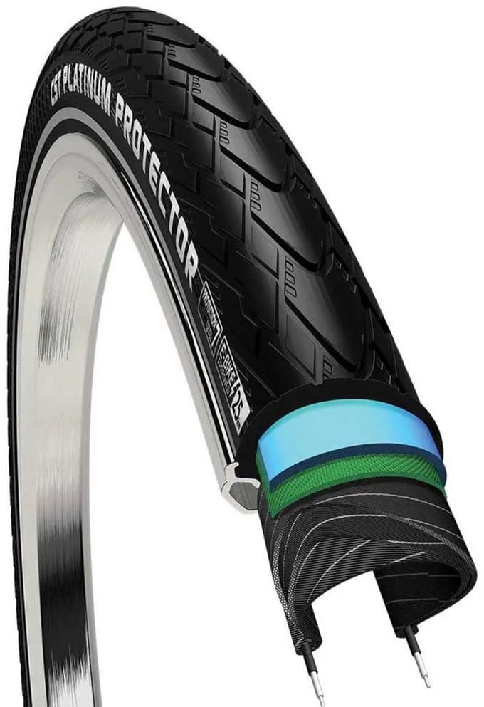 Cst Platinum Protector C-1920 Single Reflex/ldp/eps 700c X 45 Stevige Urbanband Zwart 700C x 45