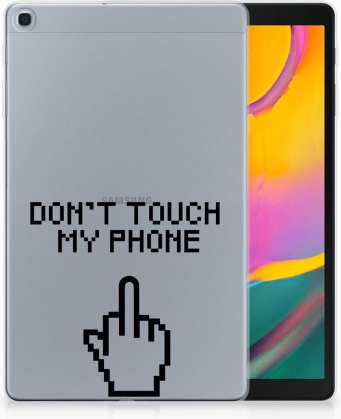 Samsung Galaxy Tab A 10.1 (2019) Print Case Finger Don't Touch My Phone