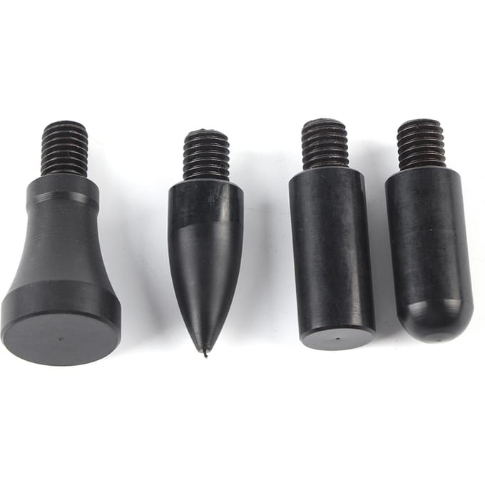 Kit d'outils de débosselage sans peinture pour la réparation de la grêle avec marteau et 5 têtes gray