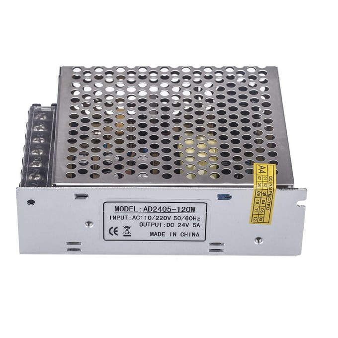 Spanningstransformatordriver DC24V 120W 5A voor LED-stripverlichting thuis