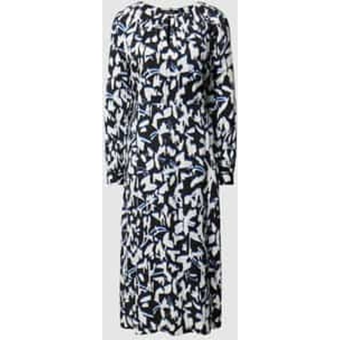 Midi-jurk met all-over motief