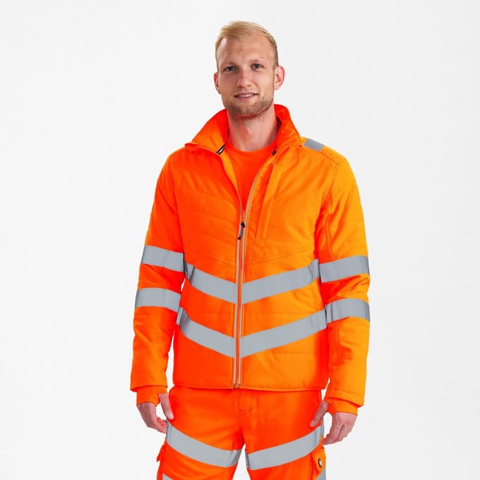 Engel Safety gewatteerde jack 1159-158 - Hi-vis Orange - XS