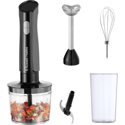 Russell Hobbs Desire 3-in-1 Staafmixer met Matte Antraciet Afwerking - Krachtige Keukenmixer voor Soepen, Sauzen en Smoothies