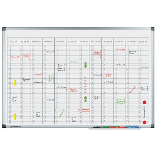 Planbord Legamaster premium jaarplanner verticaal 60x90cm