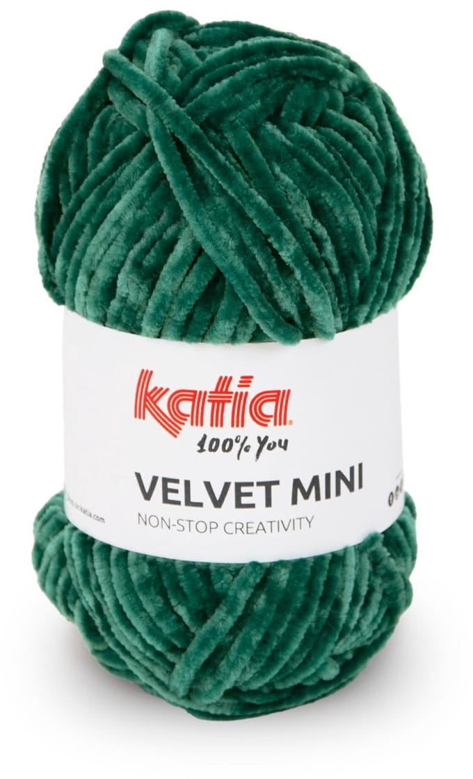 Katia Velvet Mini - 205 Smaragdgroen - Chenille Garen