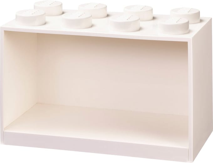 LEGO - Brick 8 - Wandschap - Wit
