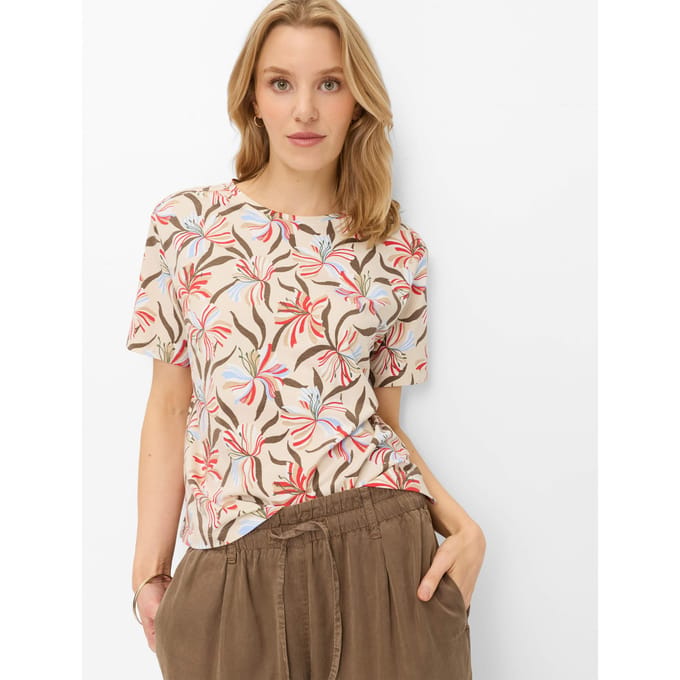 Brax Dames Shirt  Style CARA S soft ecru, crèmewit, maat 38