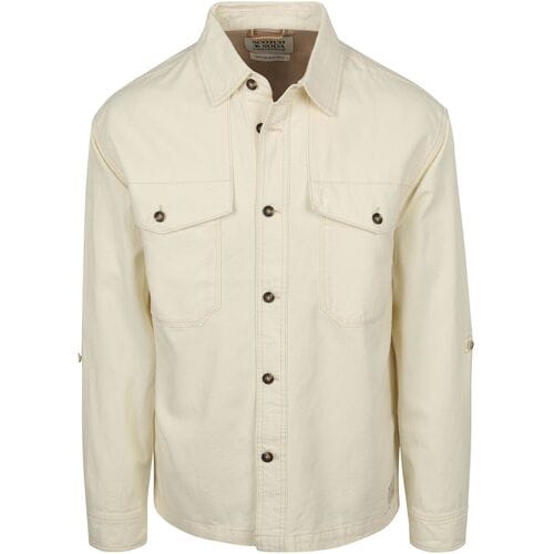 Blazer Scotch &amp; Soda Overshirt Cotton Linen Ecru