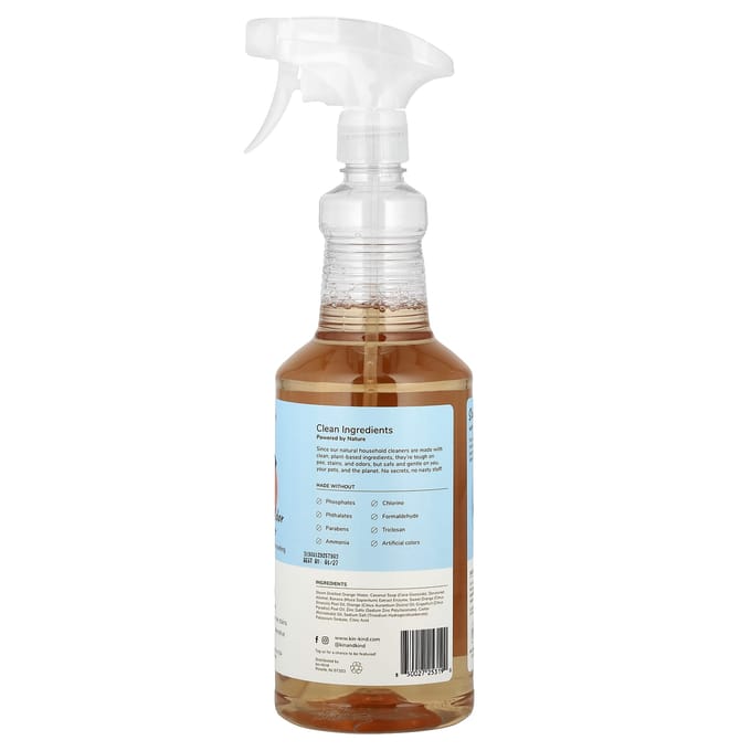 Kin+Kind, Destructeur d'urine+taches+odeurs multi-surfaces, Agrumes, 354 ml (32 fl oz) white