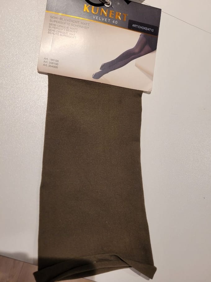 Kunert Velvet 40 den mat 3 d 354000-4710 Artichoke-38-40