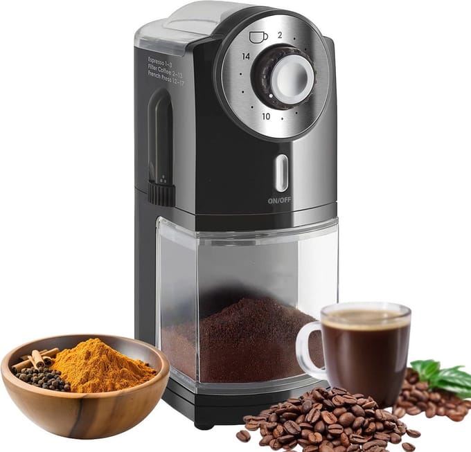 MKSS® Coffee Grinder - Koffie Molen - Coffee Machine - Zwart