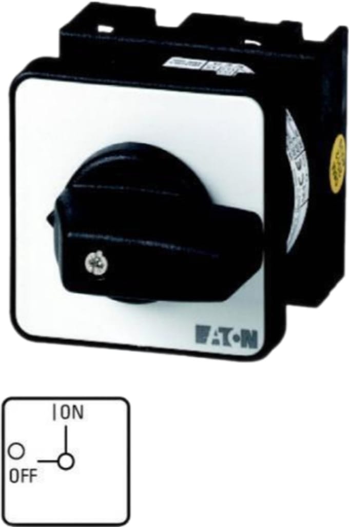 Eaton T0-4-8251/EZ Trapschakelaar 20 690 V 1 x 45 ° Zwart 1 stuk(s)