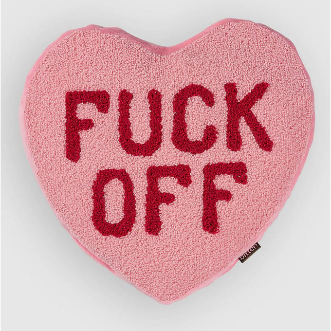 Bitten Design Fuck Off Hart Warmtekussen - Normaal