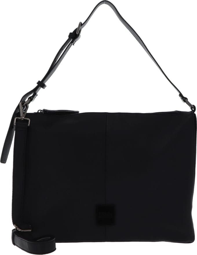 FREDsBRUDER Leren Schoudertas Lazap Shoulderbag Black Zwart