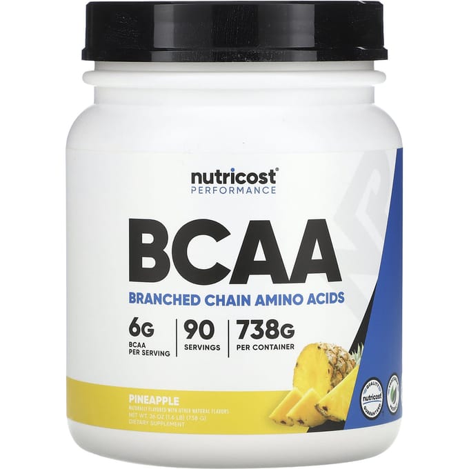Nutricost, Performance Athlétique, BCAA, Ananas, 1,6 lb (738 g)