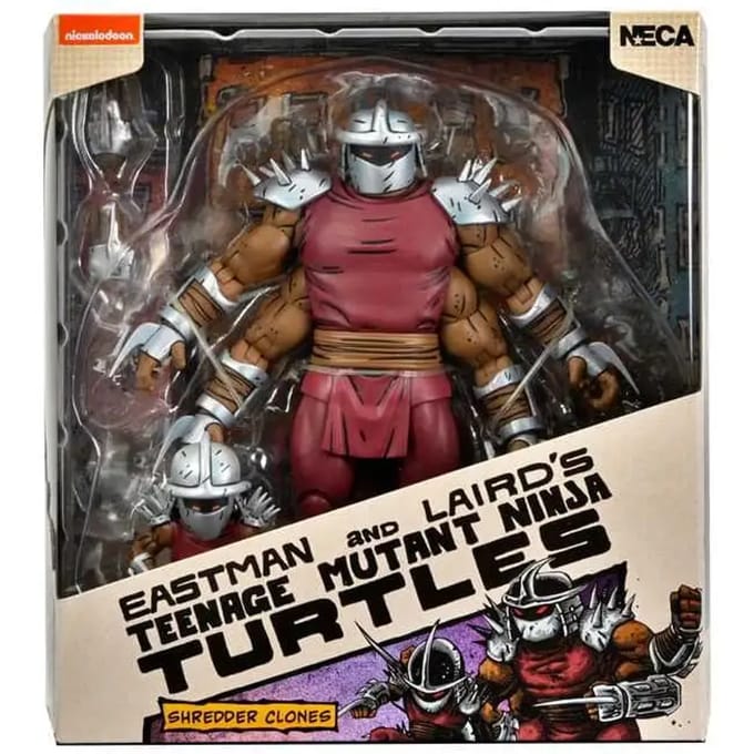 Verzamelaarsbeeldje NECA Tortues Ninja (Mirage Comics) Shredder Clone & Mini Shredder (Deluxe)