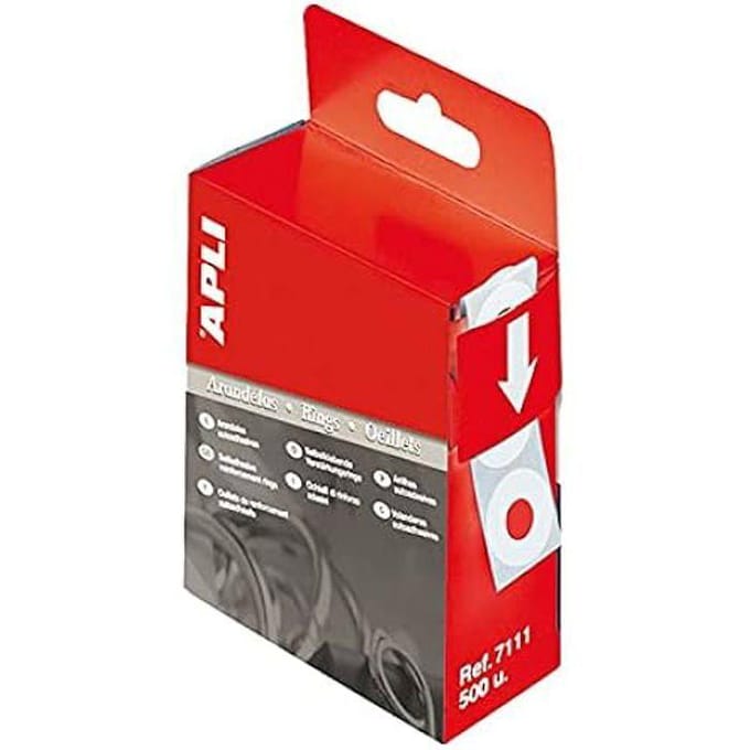 Rondelles autocollantes - Apli - Apli 07111 - 500 pièces - Ø 13 mm - Couleur blanche