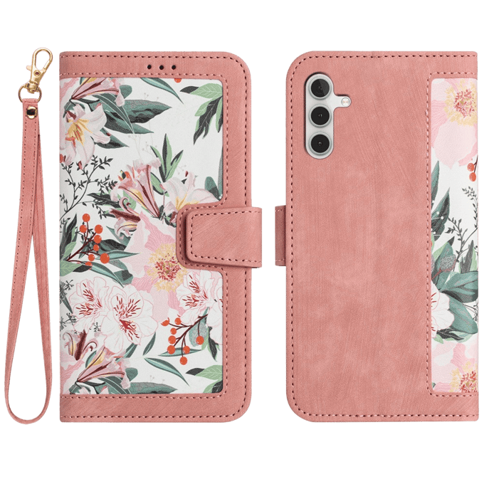 Mocaa Samsung Galaxy S26 Floral Series Bookcase Roze