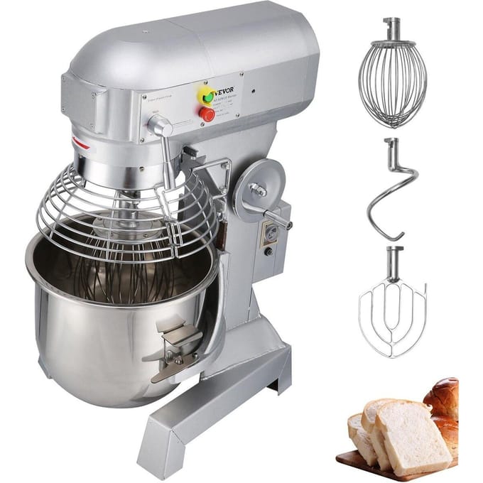 15Qt Commerciële Heavy Duty Staal 3-Snelheden Staande Voedsel/Deegmixer