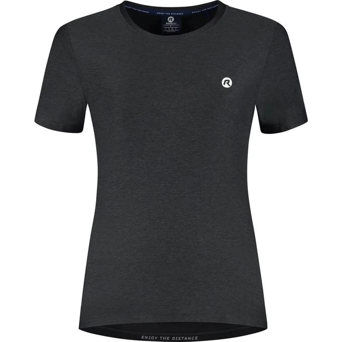 Rogelli Essential Dames Hardloopshirt - Korte Mouw - Zwart