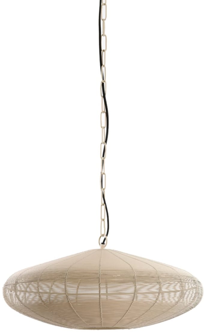 Light & Living Hanglamp Bahoto - Mat CrÃ¨me - 51x20 cm