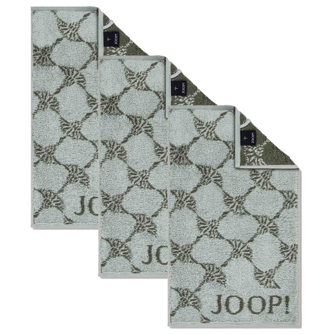 JOOP! Gastendoekje Classic Frottier Een maat, 30x50 Set van 3