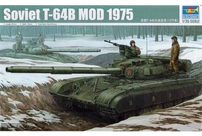 Trumpeter 01581 Soviet T-64B Main Battle Tank 1:35 – Sovjet Gevechtstank Modelbouwpakket