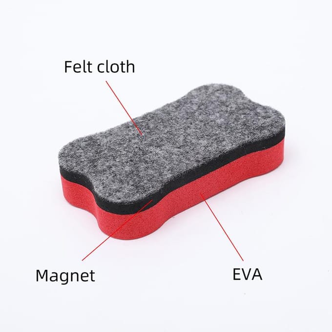 Marqueur effaçable à sec, gomme magnétique pour tableau blanc, mignon, pour l'école, le bureau, outil pédagogique de haute qualité pour enseignants gray