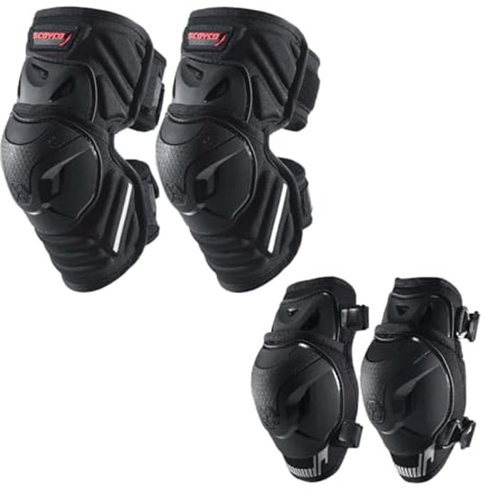 4 Stuks Verstelbare Kniebeschermers voor Motorcross en Mountainbiken