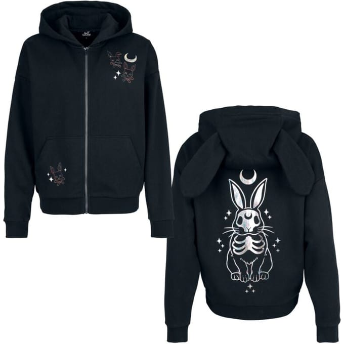 Full Volume by EMP Vest met capuchon - Cute Morbid - S - voor Vrouwen - zwart