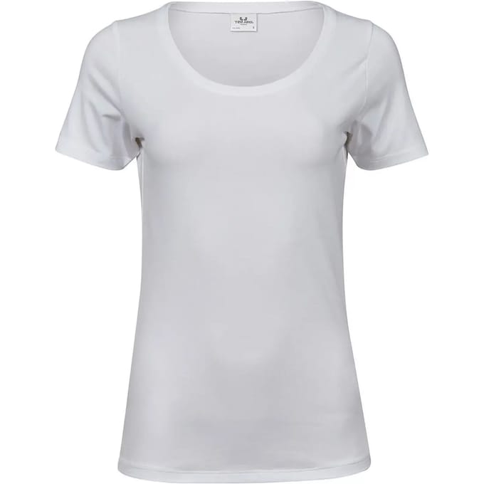 Tee Jays - Dames Stretch T-shirt - White maat S