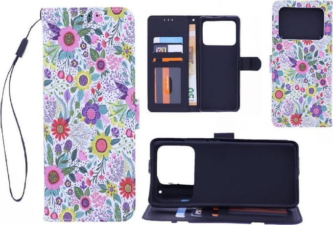 Xiaomi Mi 11 Ultra Bookcase hoesje met print - Flowers