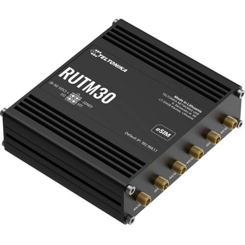 Teltonika RUTM30 5G Router (RUTM30000000 / Standard package with EU PSU) - Wireless router 802.11a/b/g/n/Wi-Fi 5 Wave 2