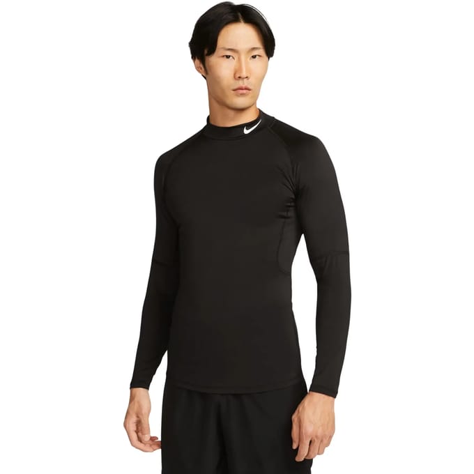Nike Pro Fitness Long-sleeve Trainingspakken Heren - Zwart - Maat XXL - Katoengeweven