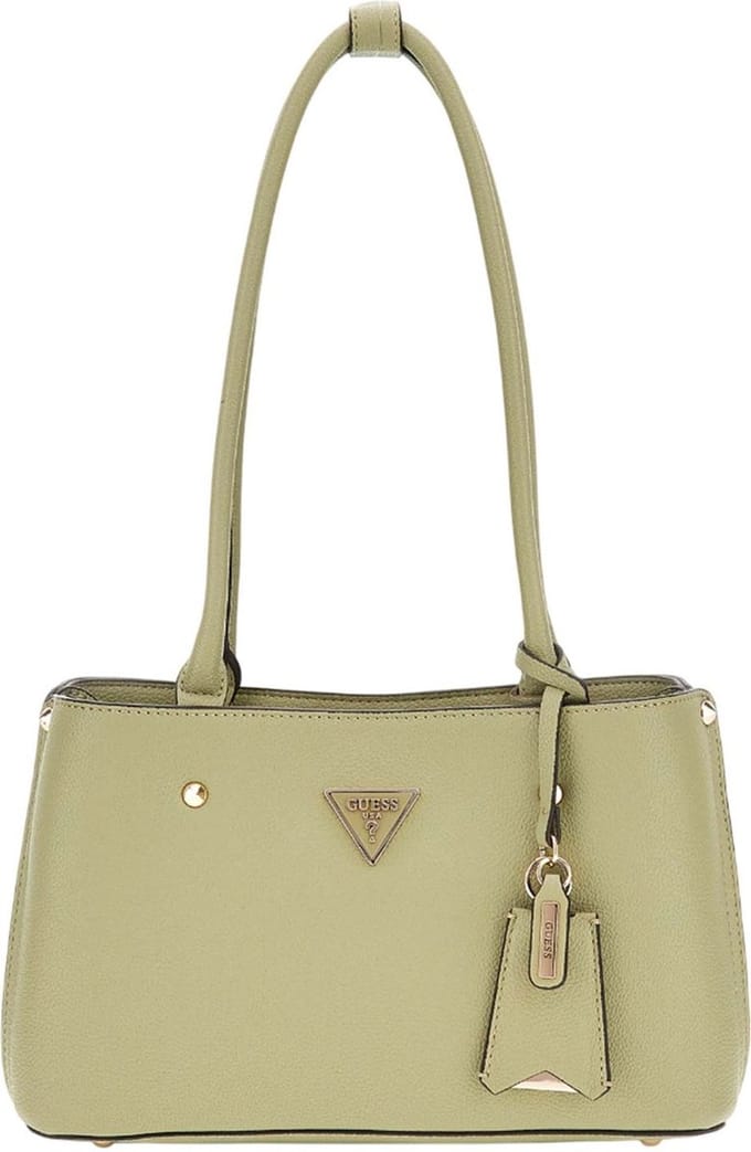 GUESS Schoudertas Meridian Girlfriend Satchel Sage Lichtgroen