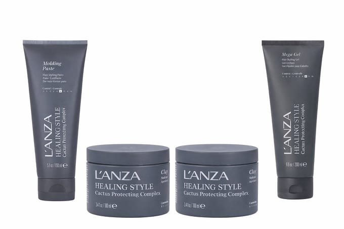 L ANZA Healing Style Styling Set voor Mannen Molding Paste Mega Gel en 2x Clay Professionele Barber Haar Styling Bundle