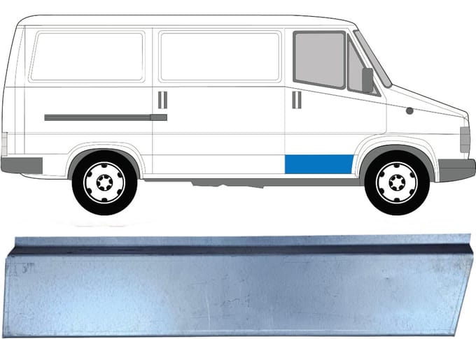 Buiten reparatiepaneel voorste deur voor Citroen C25 1981-1994 / Rechts