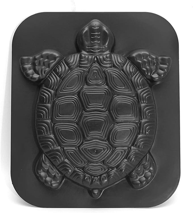 Betonmal Schildpad - Pad Maker - Tuin Decoratie - Herbruikbaar Plastic - 44 cm Breed - Zwart