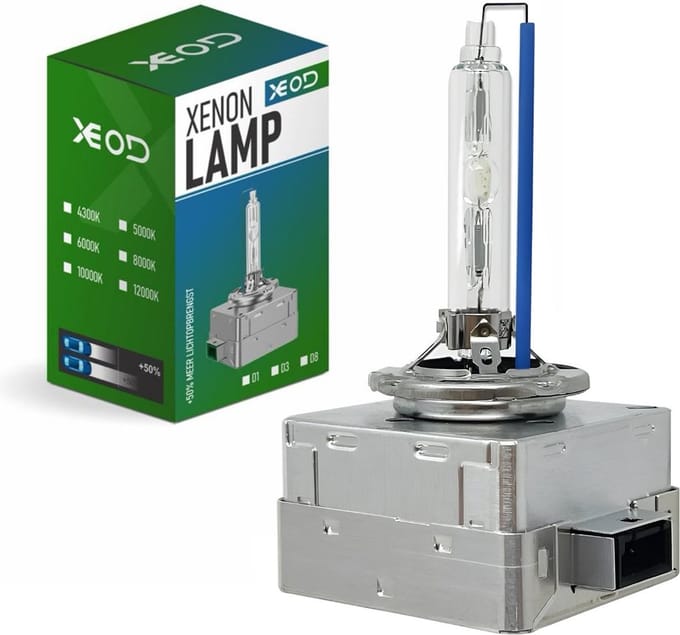 XEOD - Xenon D1S Vervangingslamp – Voertuig Verlichting – Auto – Dimlicht & Grootlicht 12.000K