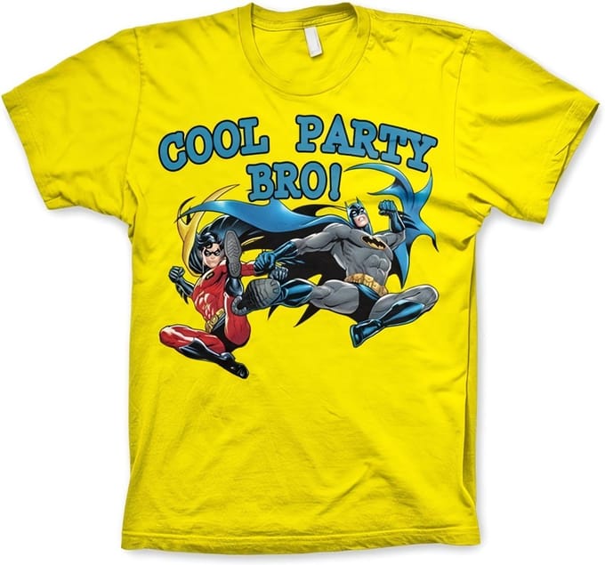 Batman Cool Party Bro! T-shirt geel