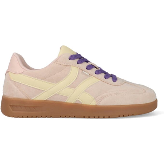 POSH by Poelman MEGAN Dames Sneakers - Geel met combinatie