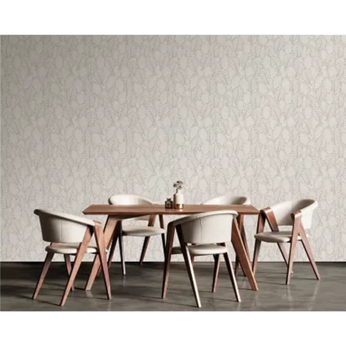 Vliesbehang Antibes An28260 - Lichtgrijs - Middengrijs - Zilver - 10,05 M X 53 Cm