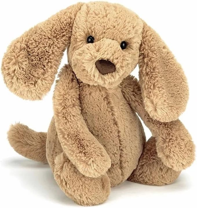 Zachte Pluchen Hond Puppy Knuffel Middelgroot - 31 cm Hoog