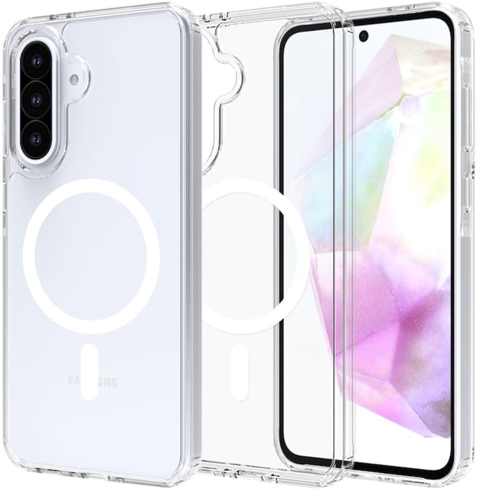 Mobile5 - Samsung Galaxy A56 - Hoesje - Transparant - Geschikt voor Magsafe