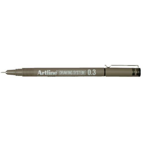 ARTLINE Drawing System Fineliner - 1 stuk - 0.3mm Lijndikte - Zwart